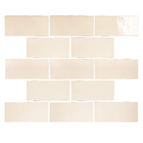 Pastel Buff Glossy 3x6 Porcelain Subway Tile