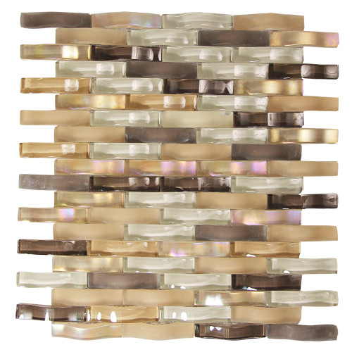 Ripple Incense Wavy Mosaic Glass Tile