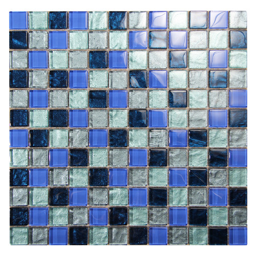 Splash Grey Pool Tile Glass Mosaic