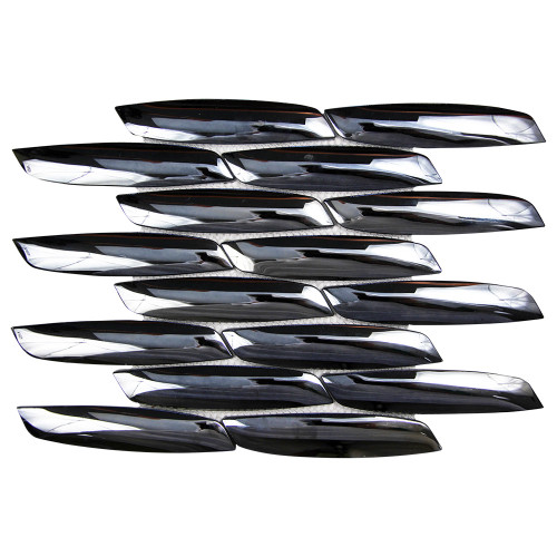 Yves Black Mosaic Glass Tile