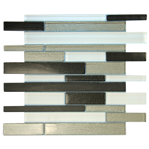 Anora Grey Mosaic Glass Tile