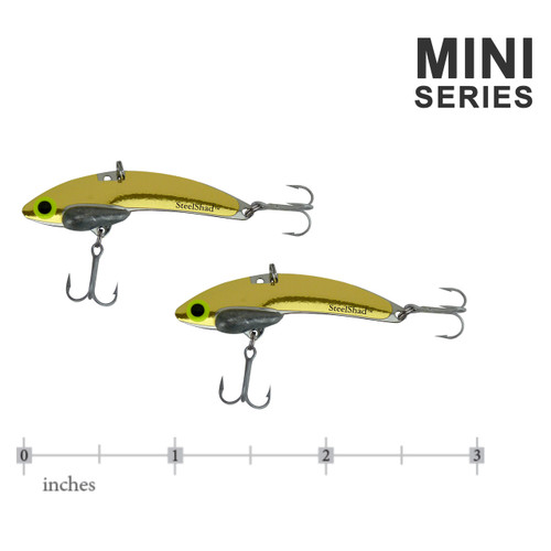 The SteelShad Mini Series - Gold (2pk) The SteelShad Mini Series - Gold (2pk)