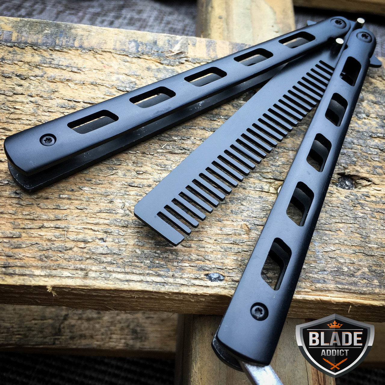 High Quality Practice BALISONG METAL BUTTERFLY COMB BRUSH ...