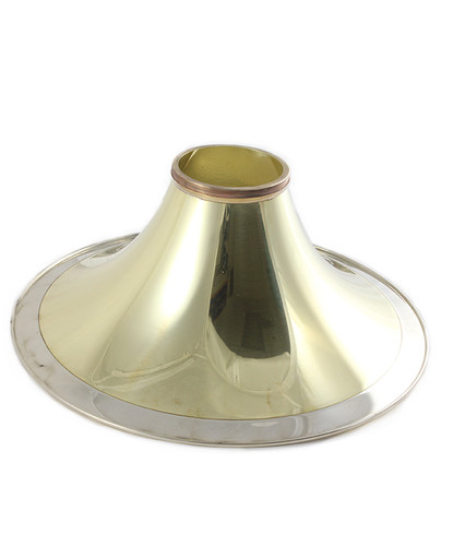 Sandner Yellow Brass Hammered Flare with Garland