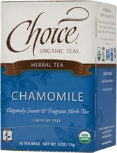 Choice Chamomile Herb Tea (caffeine free)