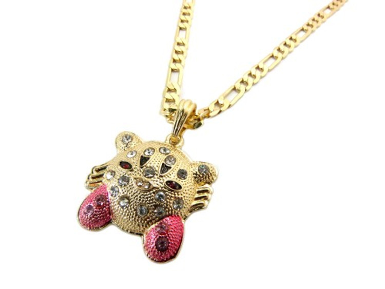 Iced Out Super Mario Kirby Pendant Gold