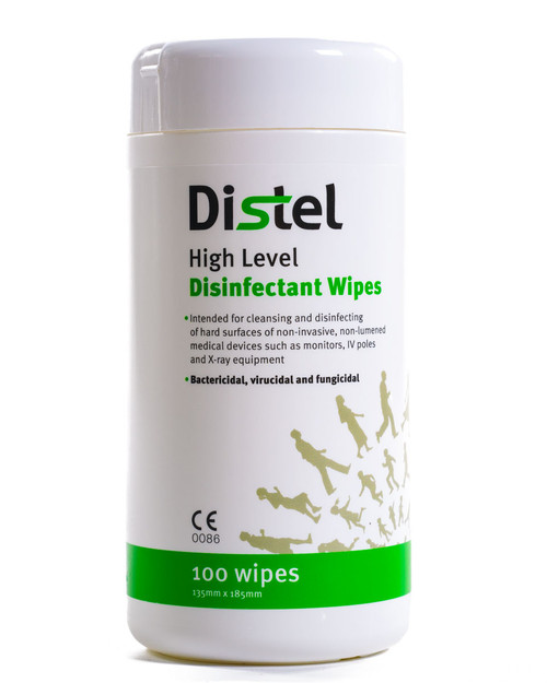 Distel Disinfectant Wipes | Drum of 100 Wipes | Physical Sports First Aid Distel Disinfectant Wipes | Drum of 100 Wipes | Physical Sports First Aid