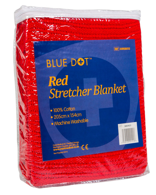 Red Stretcher Blanket | Pack Shot | Physical Sports First Aid Red Stretcher Blanket | Pack Shot | Physical Sports First Aid