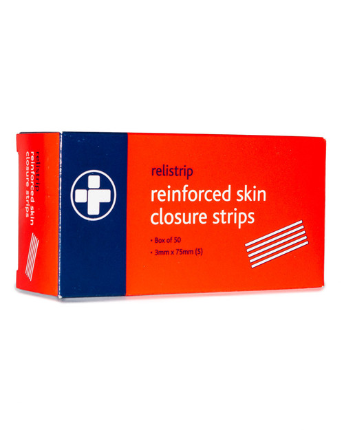 Relistrip Skin Closure Strips | 3mm x 75mm, Box of 50 | Physical Sports First Aid Relistrip Skin Closure Strips | 3mm x 75mm, Box of 50 | Physical Sports First Aid