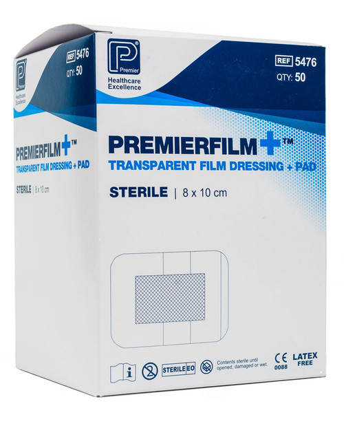 Premierfilm+ Dressings | Box Shot | Physical Sports First Aid Premierfilm+ Dressings | Box Shot | Physical Sports First Aid