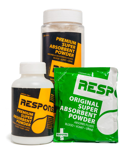 Response Super Absorbent Powder | Group Shot | Physical Sports First Aid Response Super Absorbent Powder | Group Shot | Physical Sports First Aid