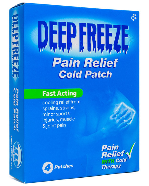 Deep Freeze Cold Patches | Pack of 4 | Physical Sports First Aid Deep Freeze Cold Patches | Pack of 4 | Physical Sports First Aid
