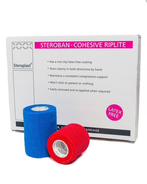Steroban Cohesive Riplite | Box of 12 | Physical Sports First Aid Steroban Cohesive Riplite | Box of 12 | Physical Sports First Aid
