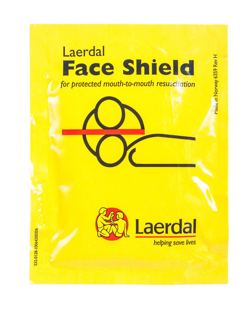 Laerdal Face Shield | Foil Wrapped | Physical Sports First Aid Laerdal Face Shield | Foil Wrapped | Physical Sports First Aid