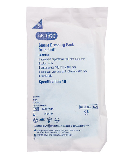 Sterile Dressing Pack | Specification 10 | Physical Sports First Aid Sterile Dressing Pack | Specification 10 | Physical Sports First Aid