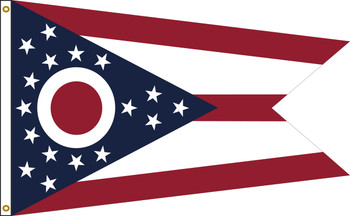 Ohio 3'x5' Nylon State Flag 3ftx5ft Ohio 3'x5' Nylon State Flag 3ftx5ft