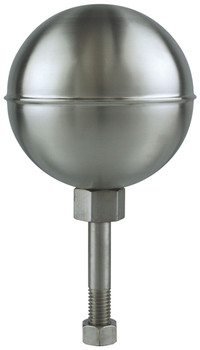 4" Inch Stainless Steel Satin Finish Ball Flagpole Ornament 4" Inch Stainless Steel Satin Finish Ball Flagpole Ornament