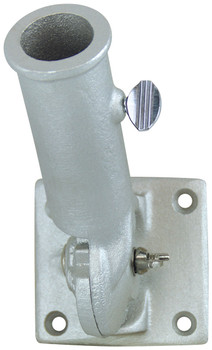 1 Inch Silver Aluminum Adjustable Flag Pole Bracket 1 Inch Silver Aluminum Adjustable Flag Pole Bracket