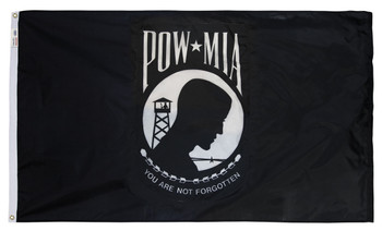 POW MIA Perma-Nyl 3'x5' Nylon Double Seal Flag By Valley Forge Flag POW MIA Perma-Nyl 3'x5' Nylon Double Seal Flag By Valley Forge Flag
