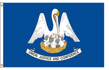 Louisiana 3'x5' Nylon State Flag 3ftx5ft Louisiana 3'x5' Nylon State Flag 3ftx5ft
