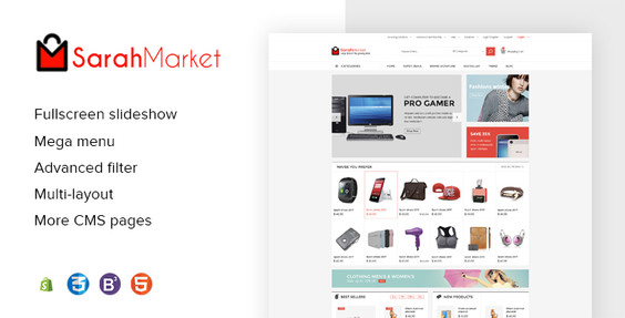 SarahMarket - Large Store Grocery BigCommerce Theme SarahMarket - Large Store Grocery BigCommerce Theme