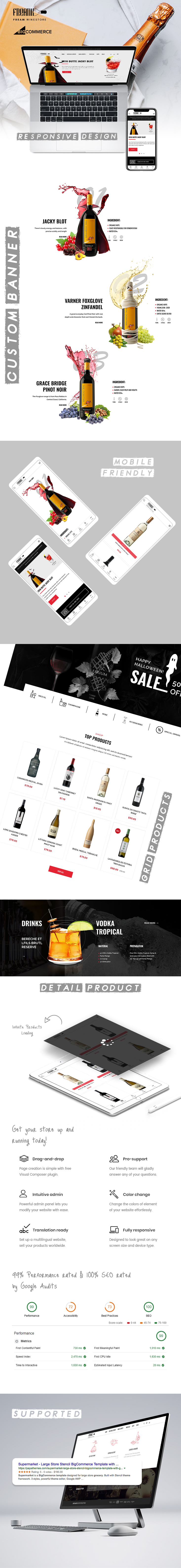 Feellio Wine Store BigCommrce theme description