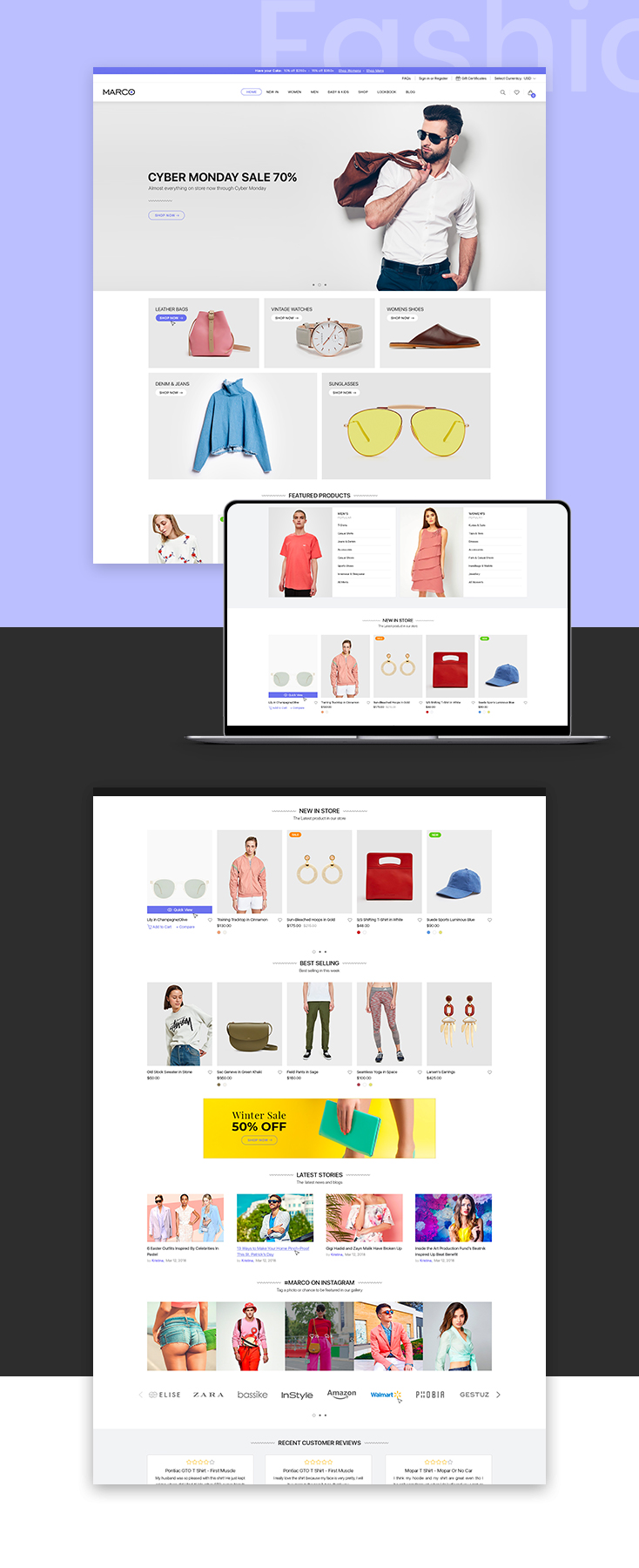 Marco Fashion shopify theme design