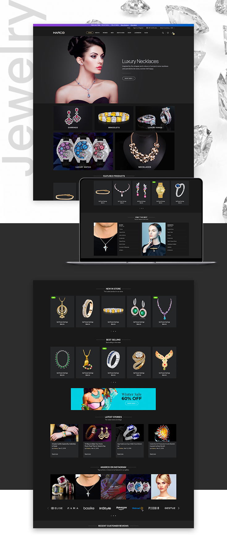 Marco Jewelry Shopify theme design