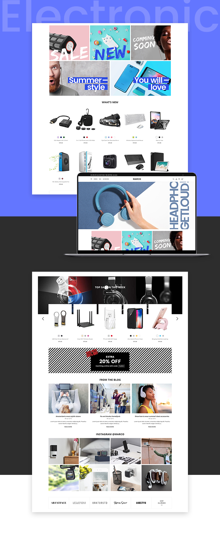 Marco Gadget Shopify theme design
