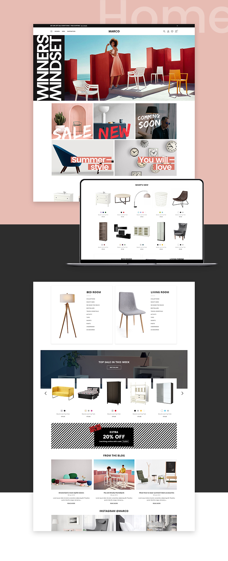 Marco Furniture Shopify theme design
