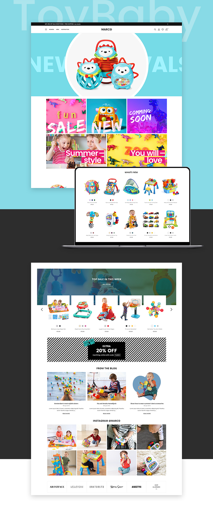 Marco Toys Shopify theme design