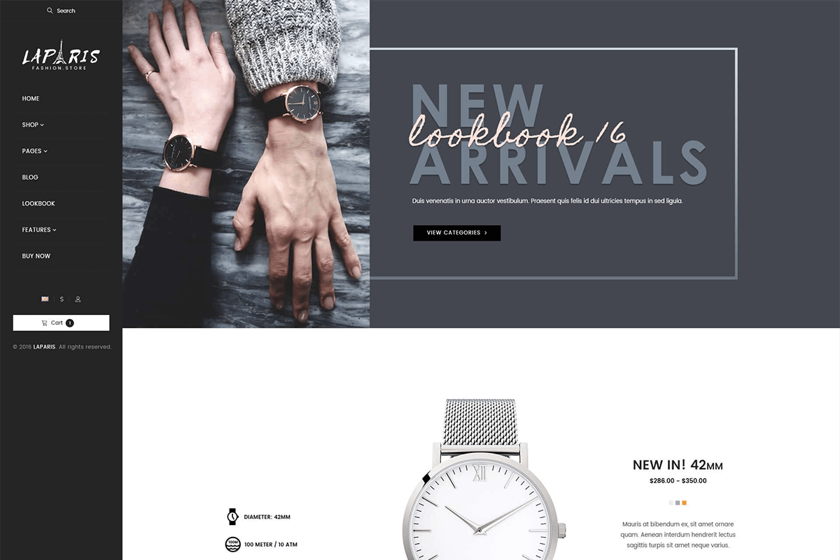 Creative Shopify Theme For Online Watches Store
