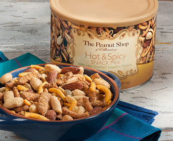 HOT & SPICY SNACK MIX WITH HOT SOUTHERN JALAPENO NUTS HOT & SPICY SNACK MIX WITH HOT SOUTHERN JALAPENO NUTS