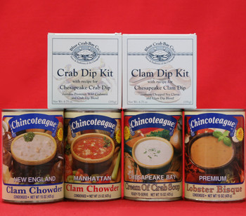 CHINCOTEAGUE AWARD WINNERS AND SEAFOOD DIPS GIFT BOX CHINCOTEAGUE AWARD WINNERS AND SEAFOOD DIPS GIFT BOX