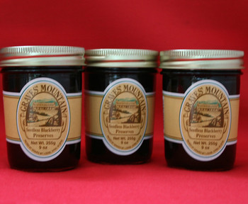 GRAVES MOUNTAIN SEEDLESS BLACKBERRY PRESERVES GRAVES MOUNTAIN SEEDLESS BLACKBERRY PRESERVES