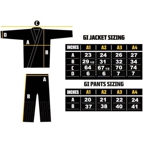 Manto Rash Guard Size Chart