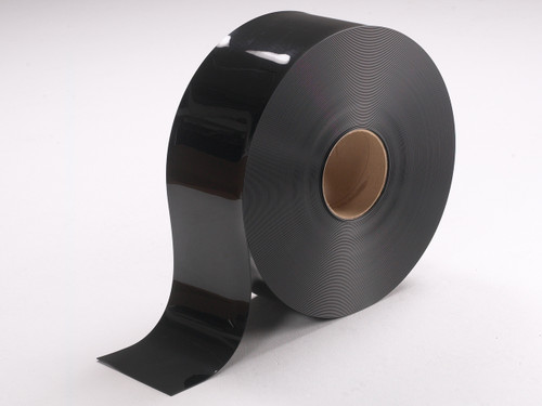 Black Smooth PVC Strip Rolls
