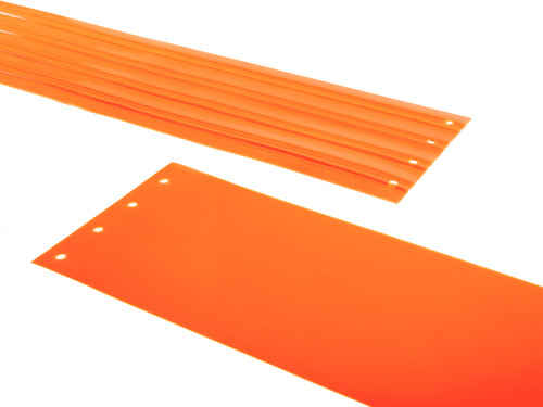 Safety Orange PVC Strip Door Replacement Strips