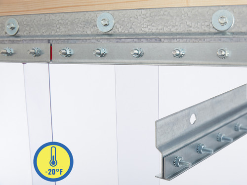 Low Temp Wall Mount Strip Door Kit