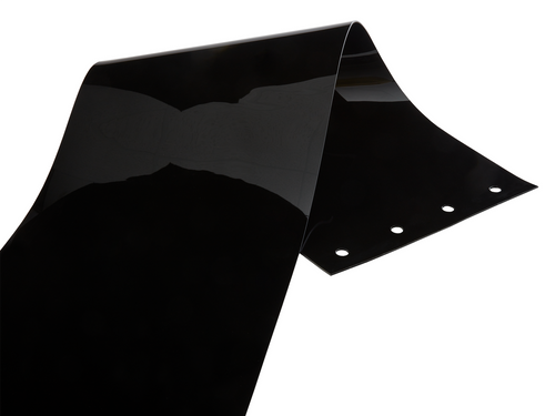 Black strips are 100% opaque, letting no light through.