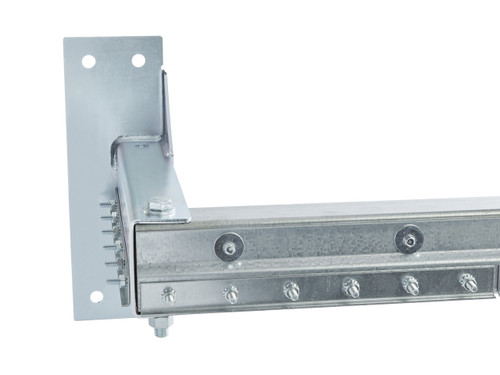 Stand-off Strip Door hardware extends the strip door out from the opening while maintaining side coverage.