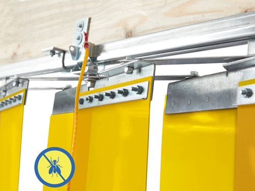 Insect Control Accordion Fold Strip Door Kit