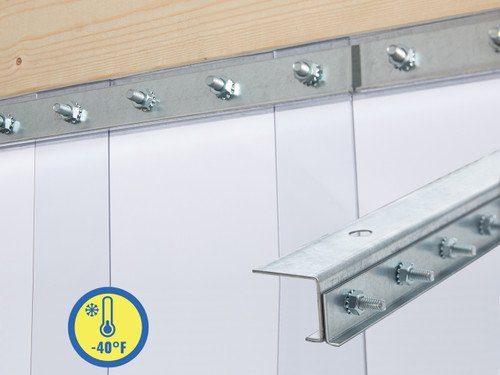 Extra Low Temp Jamb Mount Strip Door Kit