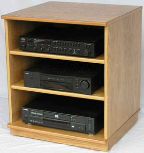 Stereo Cabinets Hand Made In The U S A Oak Maple Gl W Locks Stereo Rack 27 Inches High Shown In Light Brown Oak Http Www