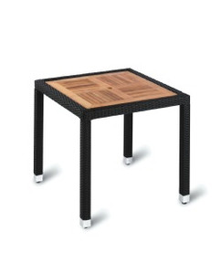 Geneva Square Teak Top Table - Outdoor Furniture Geneva Square Teak Top Table - Outdoor Furniture