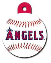 Anaheim Angels ROUND Engraved Dog ID Tag Anaheim Angels ROUND Engraved Dog ID Tag