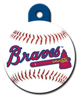 Atlanta Braves ROUND Engraved Dog ID Tag Atlanta Braves ROUND Engraved Dog ID Tag