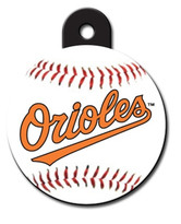 Baltimore Orioles ROUND Engraved Dog ID Tag Baltimore Orioles ROUND Engraved Dog ID Tag