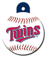 Minnesota Twins ROUND Engraved Dog ID Tag Minnesota Twins ROUND Engraved Dog ID Tag