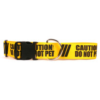 2 Inch - Caution Do Not Pet Dog Collar 2 Inch - Caution Do Not Pet Dog Collar
